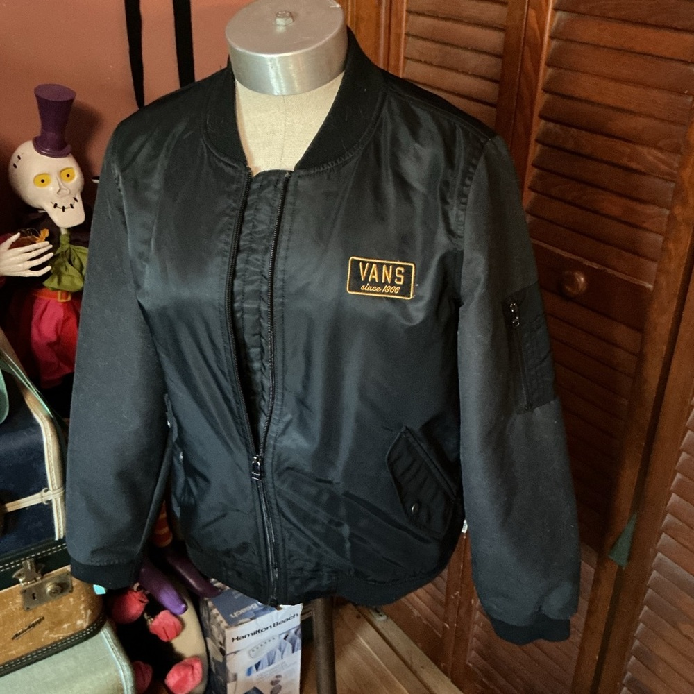 Vans Black Logo Bomber Jacket